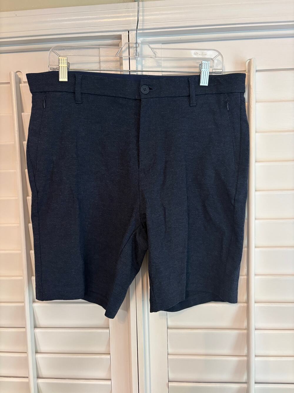 Mizzen + Main Navy Blue Shorts Size 34